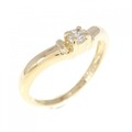 K18YG ダイヤモンド リング 0.09CT