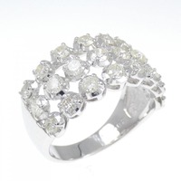 K18WG ダイヤモンド リング 2.00CT