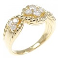 K18YG ダイヤモンド リング 0.52CT