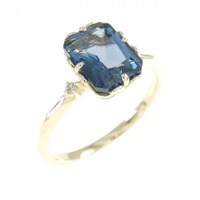 K10YG ブルートパーズ リング