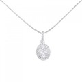 K18WG ダイヤモンド ネックレス 1.00CT