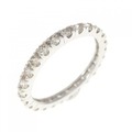 K18WG フルエタニティ ダイヤモンド リング 1.00CT
