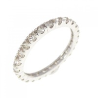 K18WG フルエタニティ ダイヤモンド リング 1.00CT
