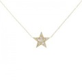 K18YG スター ダイヤモンド ネックレス 0.20CT