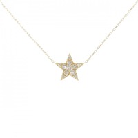 K18YG スター ダイヤモンド ネックレス 0.20CT