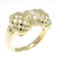 K18YG リボン ダイヤモンド リング 0.13CT