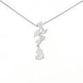 PT ダイヤモンド ネックレス 1.071CT H SI2 ペアシェイプ