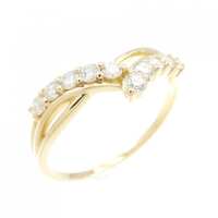 【リメイク】K18YG ダイヤモンド リング 0.25CT