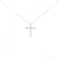 【リメイク】PT クロス ダイヤモンド ネックレス 0.25CT
