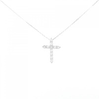 【リメイク】PT クロス ダイヤモンド ネックレス 0.25CT