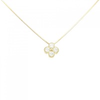 【新品】K18YG フラワー ダイヤモンド ネックレス 0.284CT