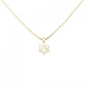 K18YG ソリティア ダイヤモンド ネックレス 1.02CT