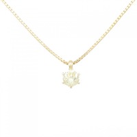 K18YG ソリティア ダイヤモンド ネックレス 1.02CT