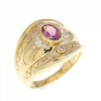 K18YG トルマリン リング