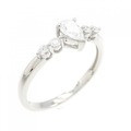 PT ダイヤモンド リング 0.31CT D SI1 ペアシェイプ