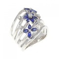 PT フラワー サファイヤ リング 1.20CT