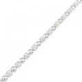 K18WG ダイヤモンド ブレスレット 1.00CT