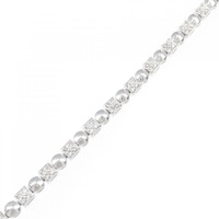 K18WG ダイヤモンド ブレスレット 1.00CT