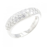 K18WG パヴェ ダイヤモンド リング 1.00CT