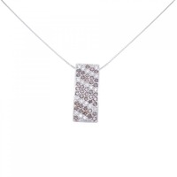 K18WG パヴェ ダイヤモンド ネックレス 1.50CT
