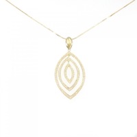 K18YG ダイヤモンド ネックレス 1.00CT