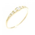 【リメイク】K18YG ダイヤモンド リング 0.15CT