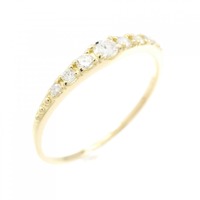 【リメイク】K18YG ダイヤモンド リング 0.15CT