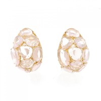 ポメラート ローズクオーツ イヤリング