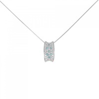 PT トルマリン ネックレス 0.09CT