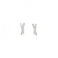 K18WG ダイヤモンド ピアス 0.10CT