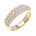 K18YG パヴェ ダイヤモンド リング 1.00CT