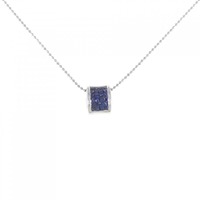 K18WG/PT サファイヤ ネックレス 0.50CT