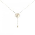 K18YG ダイヤモンド ネックレス 0.15CT
