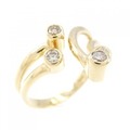 K18YG ダイヤモンド リング 0.30CT