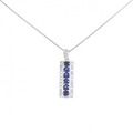 PT サファイヤ ネックレス 0.78CT