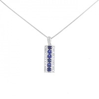 PT サファイヤ ネックレス 0.78CT