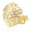 K18YG ダイヤモンド リング 0.12CT