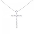 PT クロス ダイヤモンド ネックレス 2.01CT