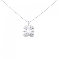 【リメイク】PT ダイヤモンド ネックレス 1.013CT D VVS2 エメラルドカット
