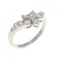 PT フラワー ダイヤモンド リング 0.50CT