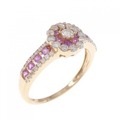 K18PG サファイヤ リング 0.30CT
