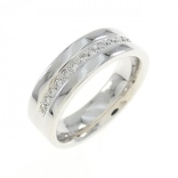 K18WG ダイヤモンド リング 0.10CT