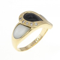 K18YG カラーストーン リング