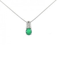 PT エメラルド ネックレス 0.700CT