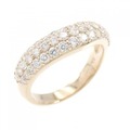 K18PG パヴェ ダイヤモンド リング 1.00CT
