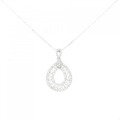 K18WG ダイヤモンド ネックレス 1.00CT