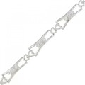 K18WG ダイヤモンド ブレスレット 1.01CT