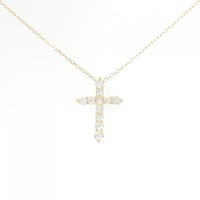 K18YG クロス ダイヤモンド ネックレス 0.50CT