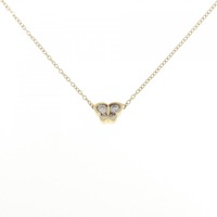 K18YG バタフライ ダイヤモンド ネックレス 0.16CT