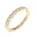 K18YG フルエタニティ ダイヤモンド リング 0.70CT